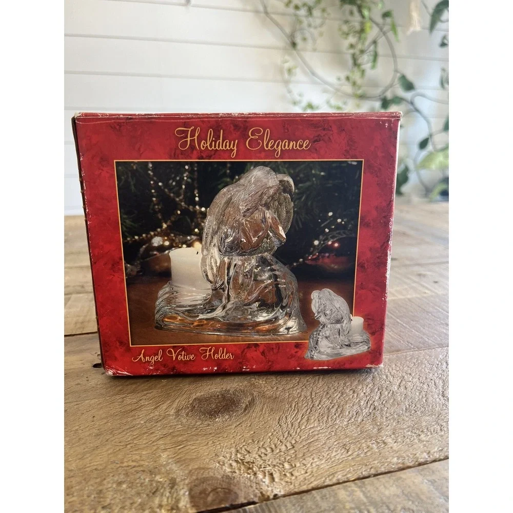 St. George Crystal Praying Angel Votive Holder by Holiday Elegance